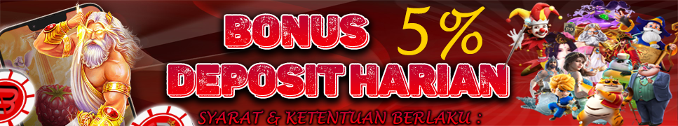 Bonus Deposit Harian 5%